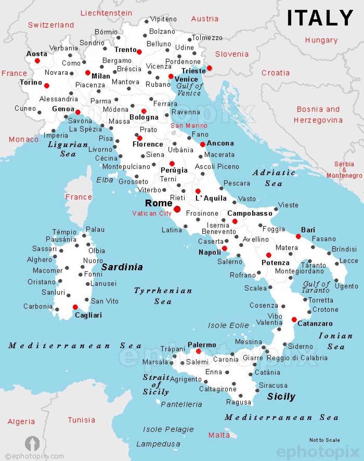 Italia Mapa De Ciudades Y Pueblos Mapa Detallado De Italia Con