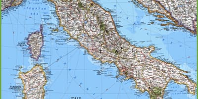 Gran mapa detallado de Italia