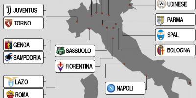 Mapa de Italia estadio