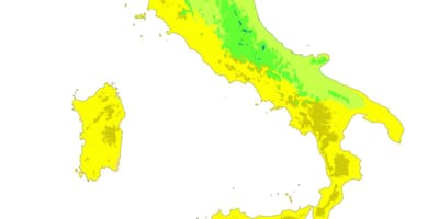 Mapa de Italia climático