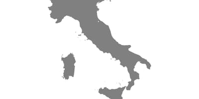 Mapa de Italia vector