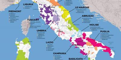 Italia vino mapa